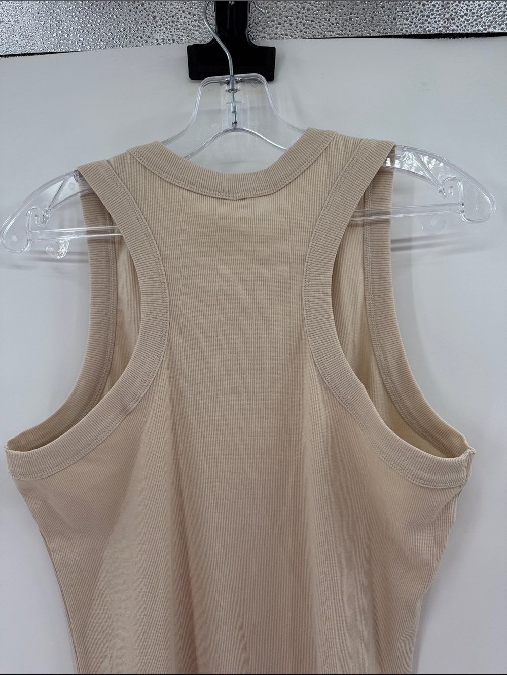 Pact Women's Ribbed Racerback Tank Top - Tan - Large - Picture 5 of 6